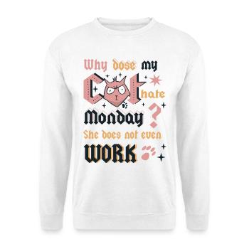 Cats Monday - Unisex Sweatshirt - white - Front