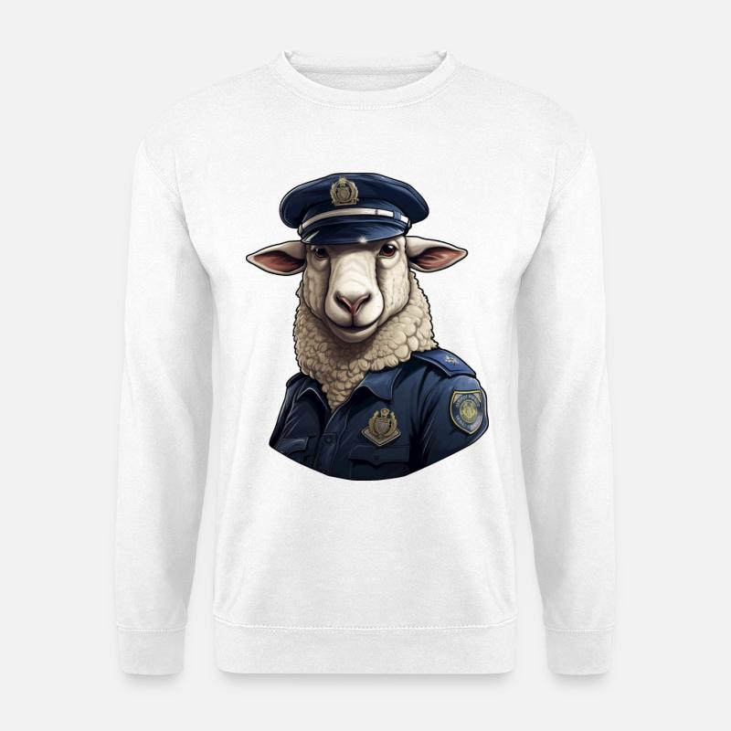 Polizei Schaf - Unisex Pullover - Weiß