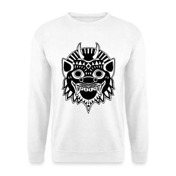Drache oder Dämon? - Unisex Pullover - Weiß - Vorne