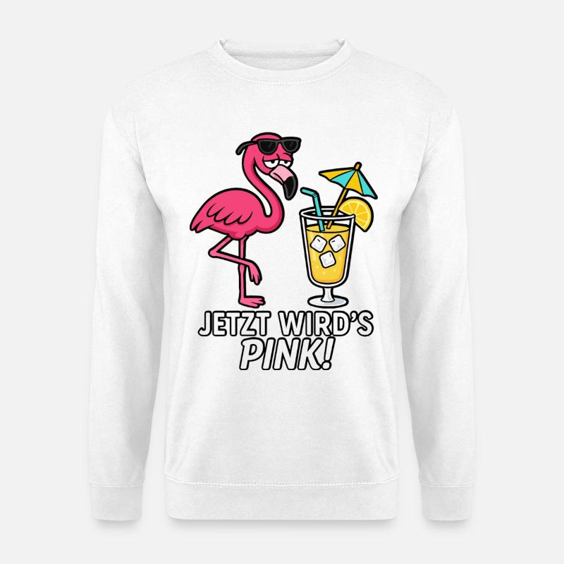 Jetzt wird's pink! - Unisex Pullover - Weiß