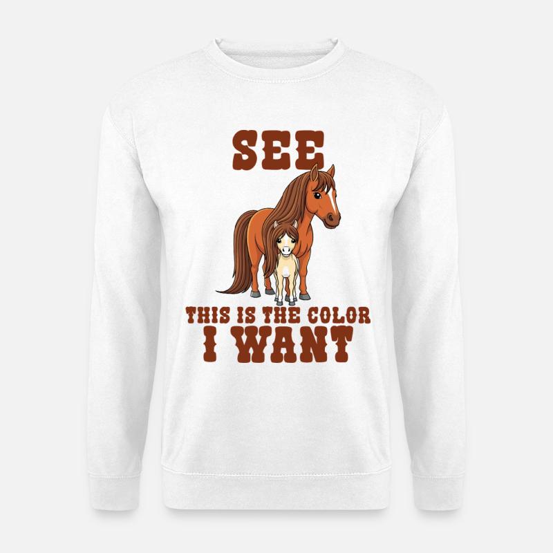Humor Reiter Reiten - Unisex Pullover - Weiß