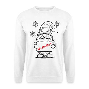 Weihnachtsgnom - Unisex Pullover - Weiß - Vorne