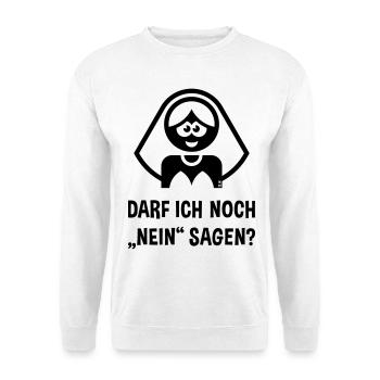 Braut – Darf Ich Noch „Nein“ Sagen? (JGA / Black) - Unisex Pullover - Weiß - Vorne