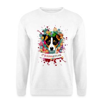 Pop Vintage Hippie - Unisex Pullover - Weiß - Vorne
