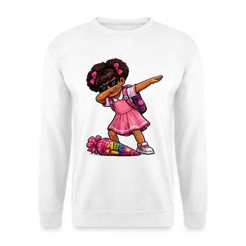 Dabbing ABC shooter Afro - Unisex Sweatshirt - white - Front