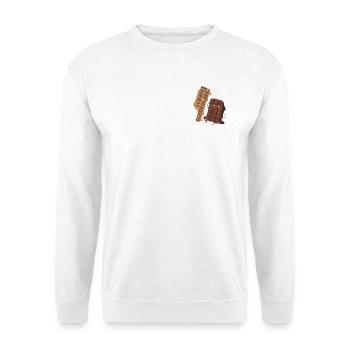 What a pity chocolate! - Unisex Sweatshirt - white - Front