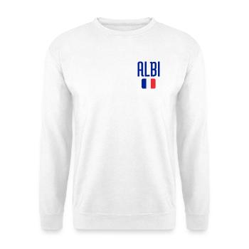 Albi France Flag Emblem - Unisex Sweatshirt - white - Front