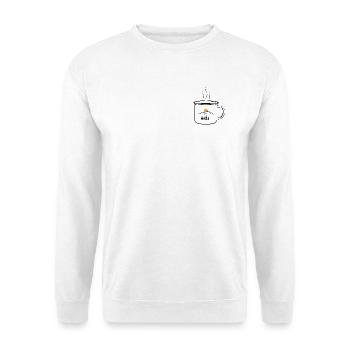 Kaffeetasse Berge - Unisex Pullover - Weiß - Vorne