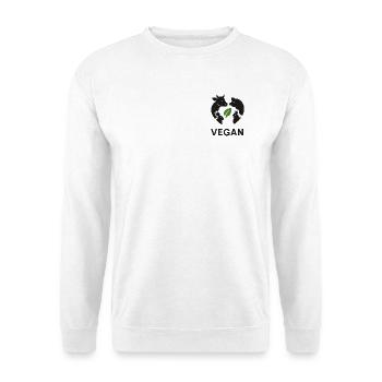 Vegan - Unisex Sweatshirt - white - Front