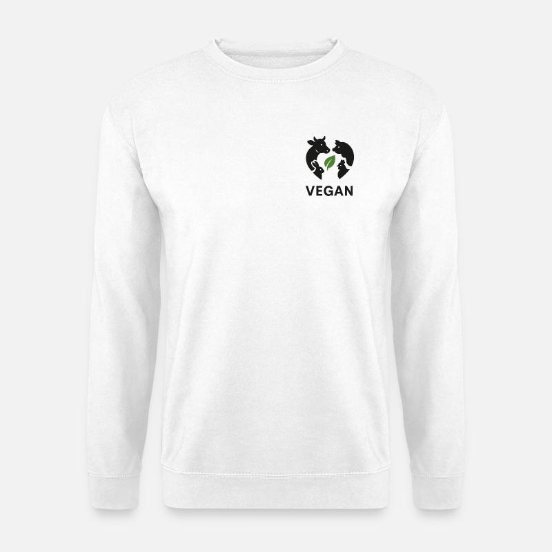 Vegan - Unisex Pullover - Weiß