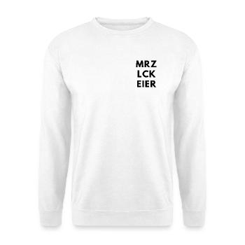 MRZ_LCK_EIER - Unisex Pullover - Weiß - Vorne