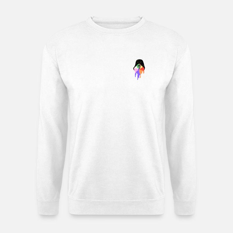 Sternenregenbogen Mystische Illustration - Unisex Pullover - Weiß