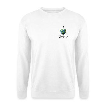 I Love Earth - Unisex Sweatshirt - white - Front