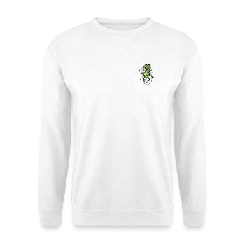 Mad_Caterpillar - Unisex Pullover - Weiß - Vorne - Alina (178cm) & Michal (187cm)