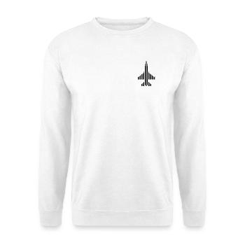 F-16 Viper / Kampf Falcon Jet-Jagdflugzeug / F16 - Unisex Pullover - Weiß - Vorne