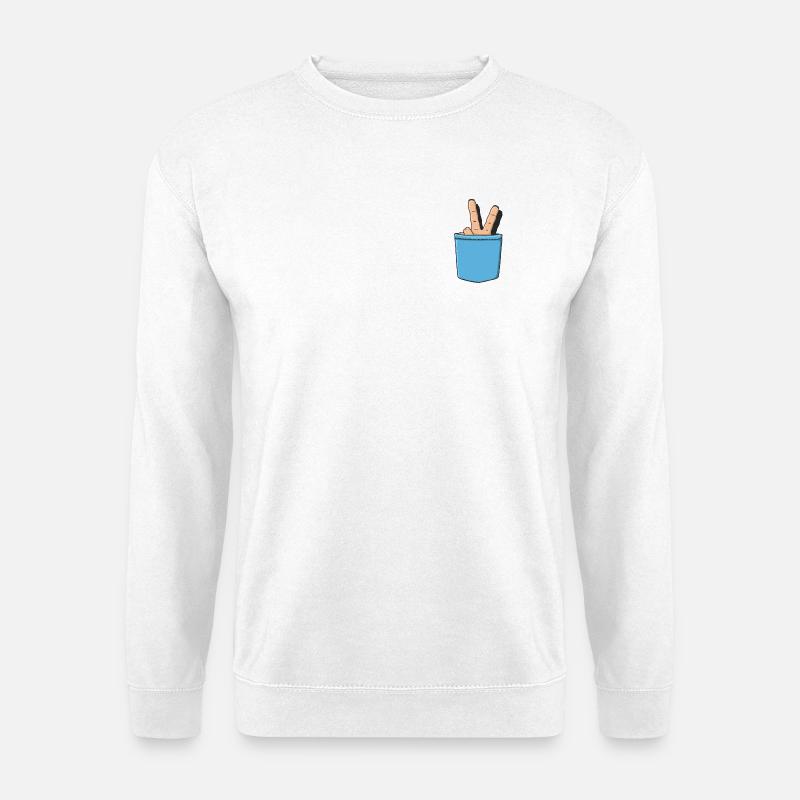 Peace and Love - Unisex Pullover - Weiß