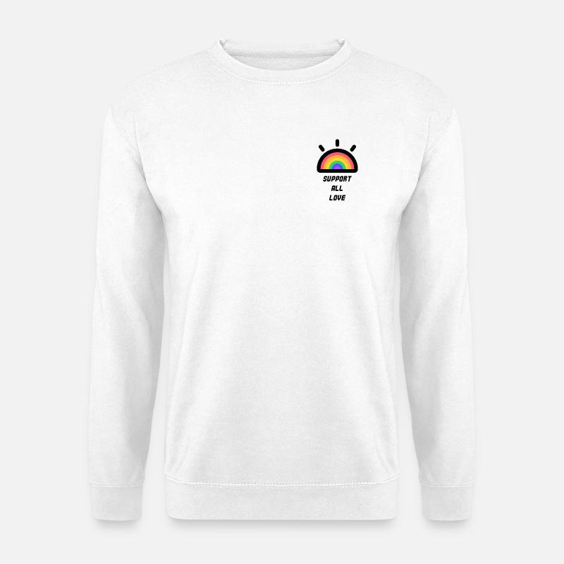 Support All Love - Unisex Pullover - Weiß