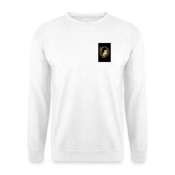 O – Magisches Ornament mit Schneeeule - Unisex Pullover - Weiß - Vorne