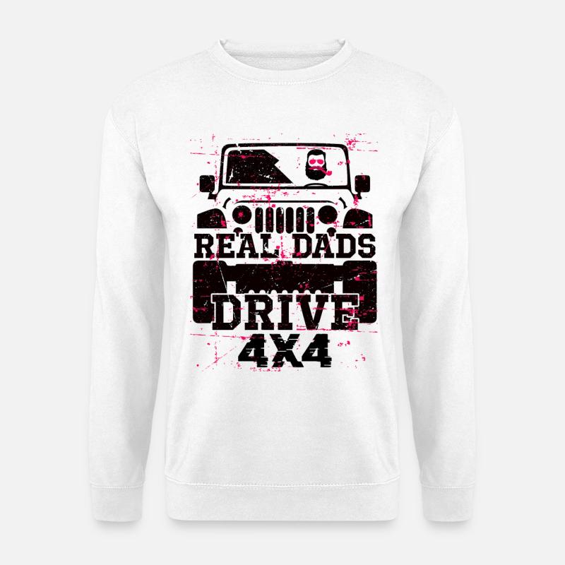 4x4 Geländewagen - Unisex Pullover - Weiß