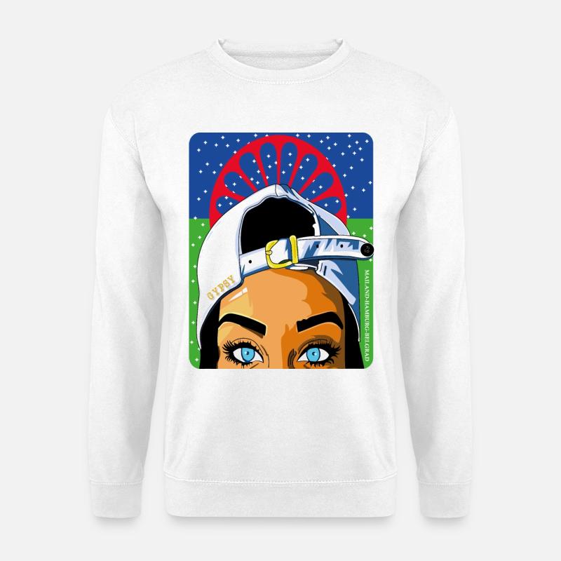 Roma & Sinti G.O. - Unisex Pullover - Weiß