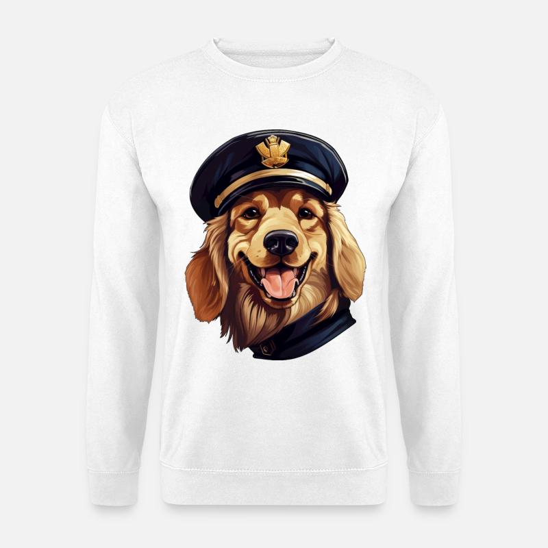 Hunde Polizei - Unisex Pullover - Weiß