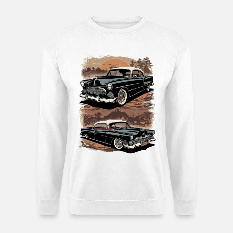 Classic Cars 1950 - Unisex Pullover - Weiß