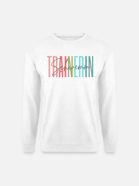 Trainerin Schwimmen Schwimmtrainerin Geschenk - Unisex Pullover - Weiß