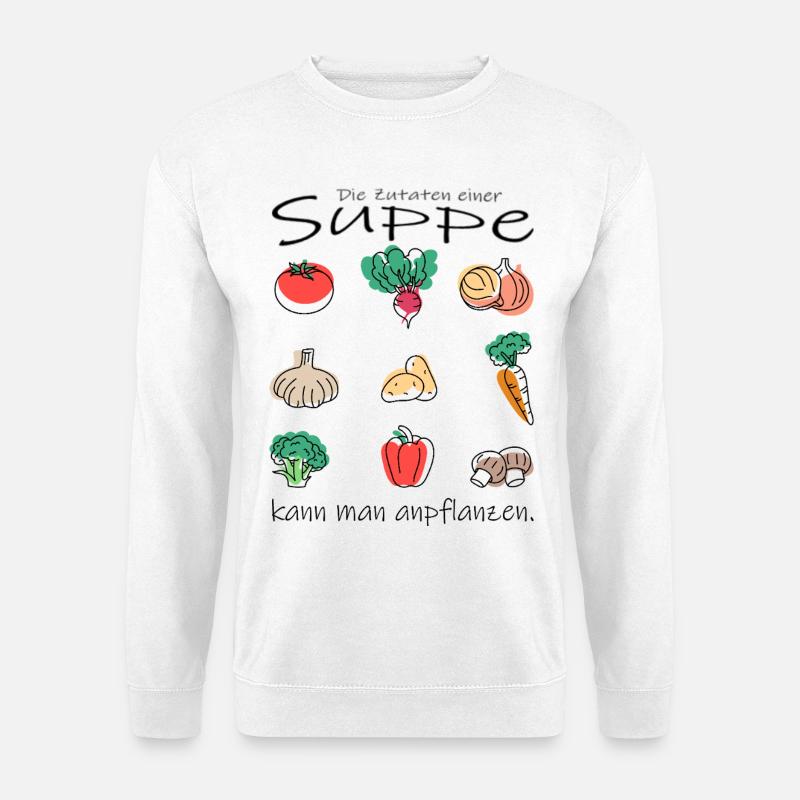 Gemüse Suppe - Unisex Pullover - Weiß