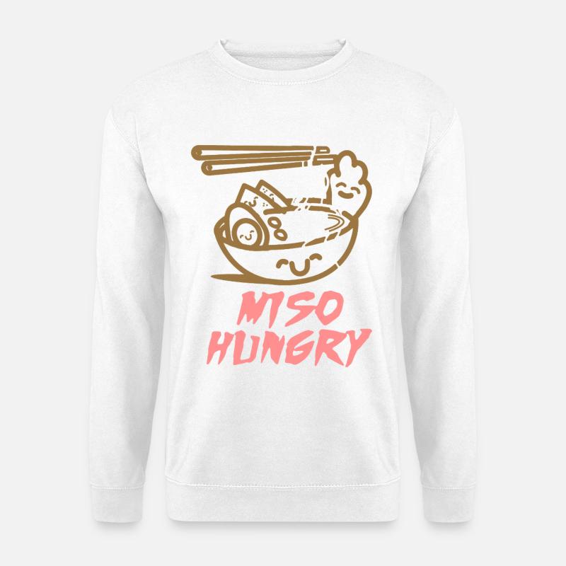 Miso Hungry Food - Unisex Pullover - Weiß
