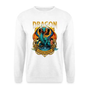 Dragon Fantasy Magic Mysticism Mythology Creature - Unisex Sweatshirt - white - Front
