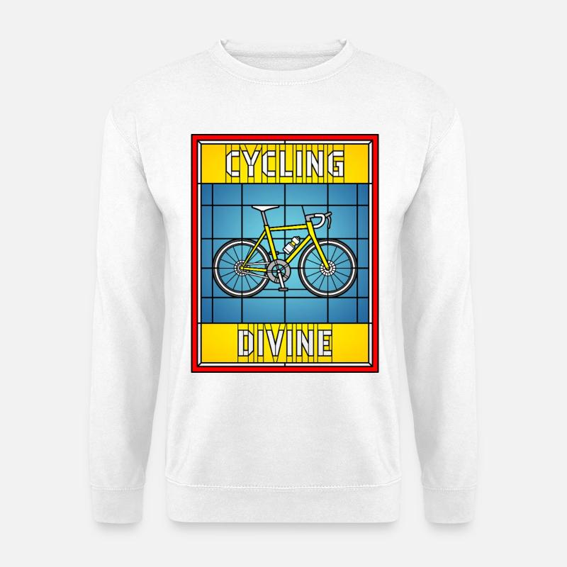 Cycling Divine Buntglas - Unisex Pullover - Weiß