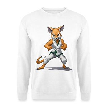 Fuchs-Kämpfer im Kung-Fu - Unisex Pullover - Weiß - Vorne
