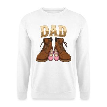 Papa d'une Fille : Le Plus Beau des Rôles - Sweat-shirt Unisexe - blanc - Devant