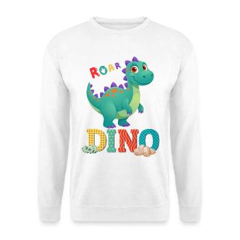 dino - Sweat-shirt Unisexe - blanc - Devant
