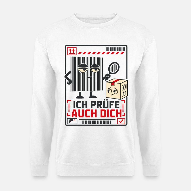 Ich prüfe auch dich - Unisex Pullover - Weiß