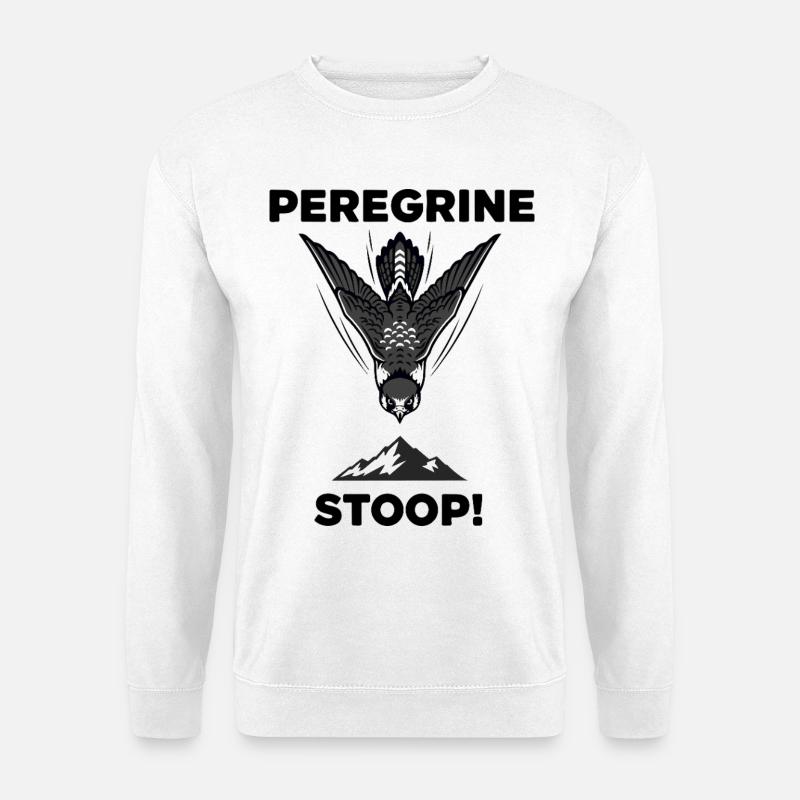 Wanderfalke Bückjagd Wanderfalke - Unisex Pullover - Weiß
