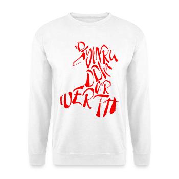 'Di Cymru Ddim Ar Werth - Unisex Pullover - Weiß - Vorne