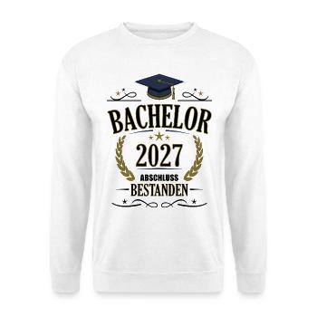 Bachelor 2027 - Unisex Pullover - Weiß - Vorne - Alina (178cm) & Michal (187cm)