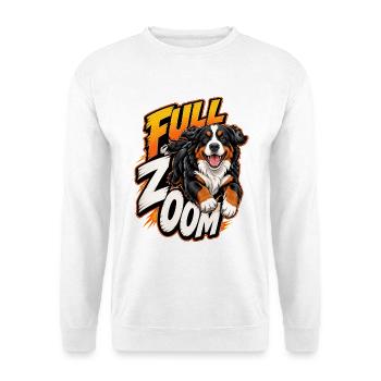 Berner Sennenhund - Unisex Pullover - Weiß - Vorne - Alina (178cm) & Michal (187cm)