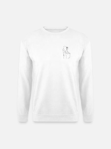 Pole Dance Heel: Schnür-Platform-Stiletto - Unisex Pullover - Weiß