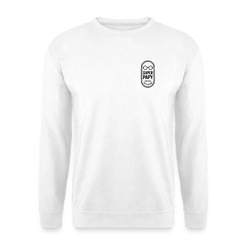 Super Papy depuis toujours - Sweat-shirt Unisexe - blanc - Devant