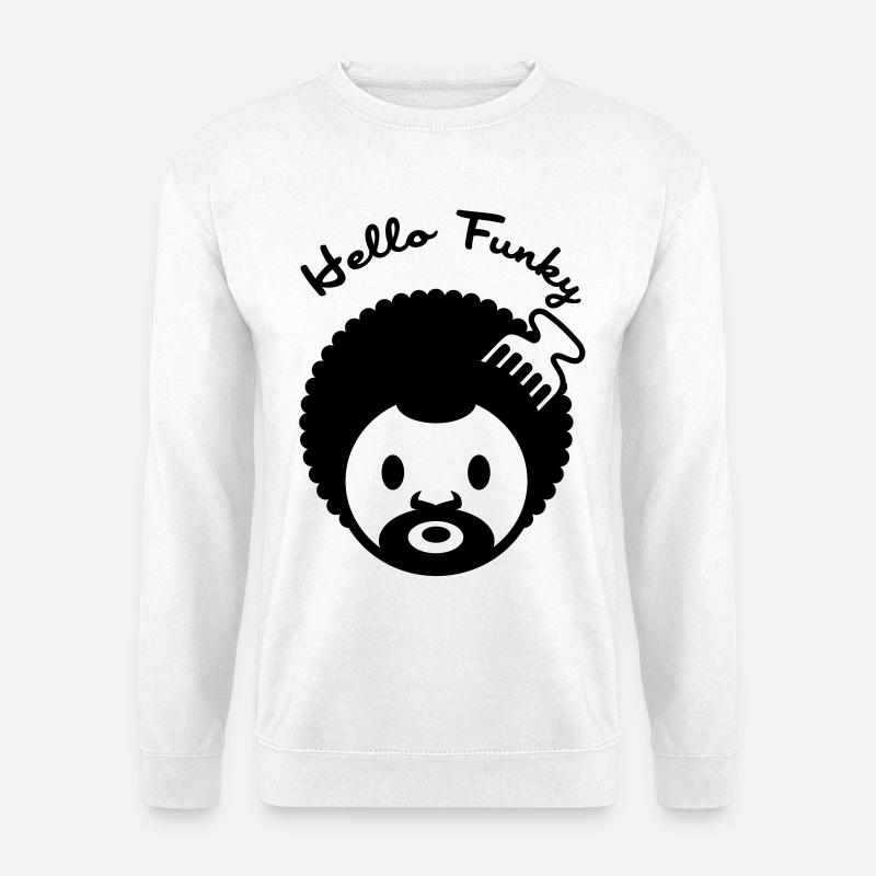 Hello funky - Unisex Sweatshirt - white
