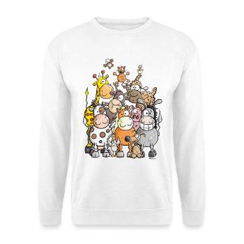 Giant Pile Of Animal - Unisex Sweatshirt - white - Front