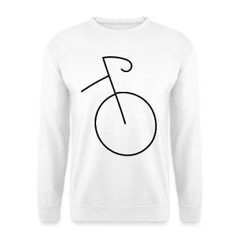 Die Leichtigkeit des Fahrradfahrens - Unisex Pullover - Weiß - Vorne
