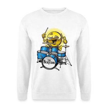 Beat coin - Sweat-shirt Unisexe - blanc - Devant