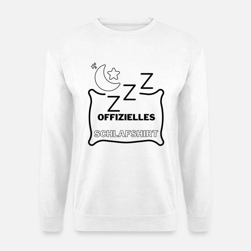 Mondstern Silhouette – Nachtzauber - Unisex Pullover - Weiß