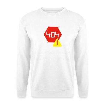 Humor im Code: Eine visuelle Fehlermeldung - Unisex Pullover - Weiß - Vorne