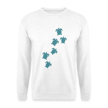Tortue marine - Sweat-shirt Unisexe - blanc - Devant