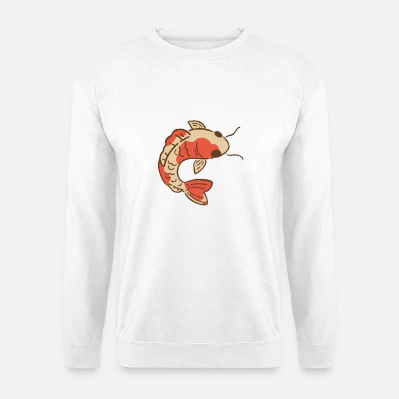 Eleganter Koi-Karpfen - Unisex Pullover - Weiß
