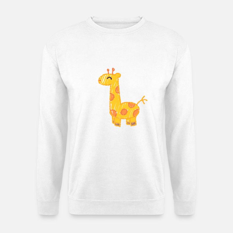 Die Elegante Giraffe - Unisex Pullover - Weiß